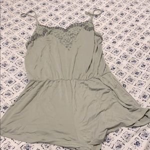 Victoria secret lace romper pajamas M